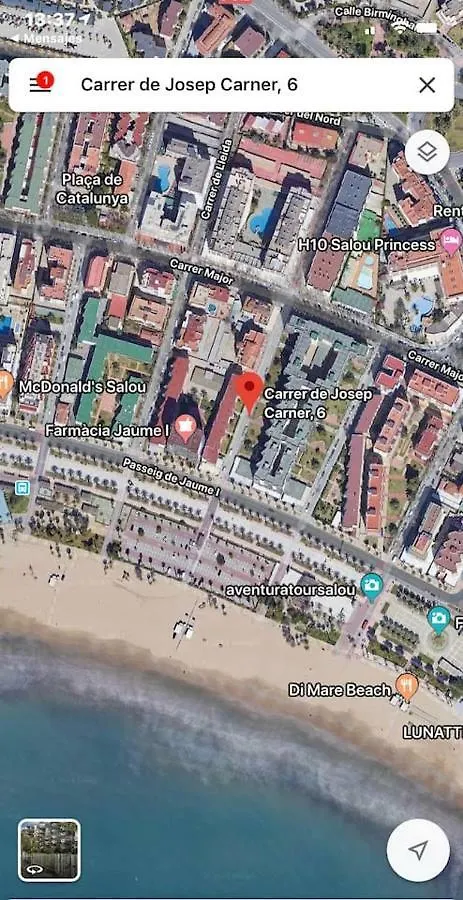 Formentor Beach Primera Linea De Playa Apartment Salou Spain